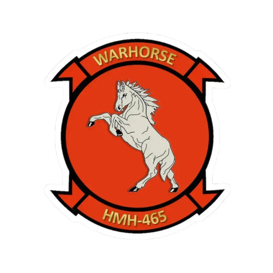 Marine Heavy Helicopter Squadron 465 HMH 465 (USMC) STICKER Vinyl Kiss-Cut Decal 2 Inch White - The Sticker Space