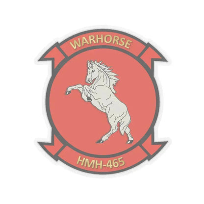 Marine Heavy Helicopter Squadron 465 HMH 465 (USMC) STICKER Vinyl Kiss-Cut Decal 4 Inch Transparent - The Sticker Space
