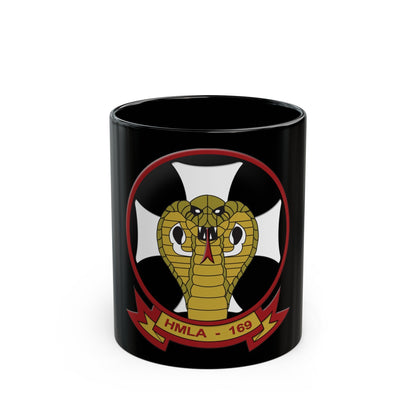 Marine Light Attack Helicopter Squadron 169 HMLA 169 (USMC) Black Coffee Mug-11oz-The Sticker Space