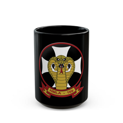 Marine Light Attack Helicopter Squadron 169 HMLA 169 (USMC) Black Coffee Mug-15oz-The Sticker Space