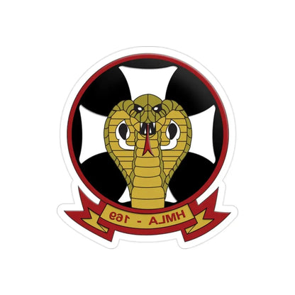 Marine Light Attack Helicopter Squadron 169 HMLA 169 (USMC) REVERSE PRINT Transparent Die-Cut STICKER - The Sticker Space