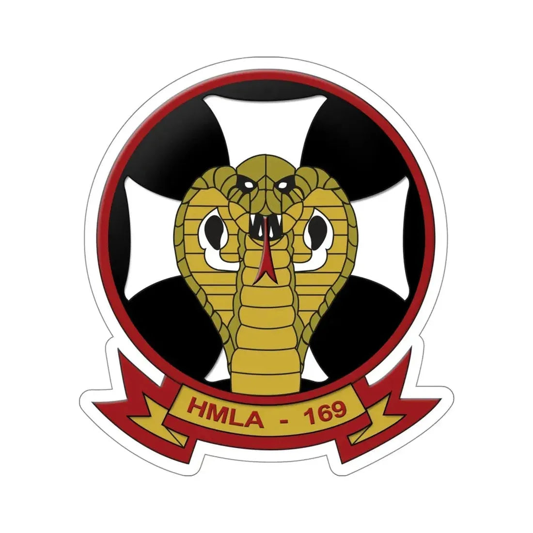 Marine Light Attack Helicopter Squadron 169 HMLA 169 (USMC) STICKER Vinyl Die-Cut Decal 5 Inch - The Sticker Space
