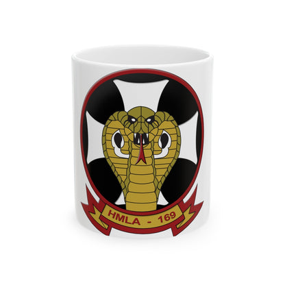 Marine Light Attack Helicopter Squadron 169 HMLA 169 (USMC) White Coffee Mug-11oz-The Sticker Space