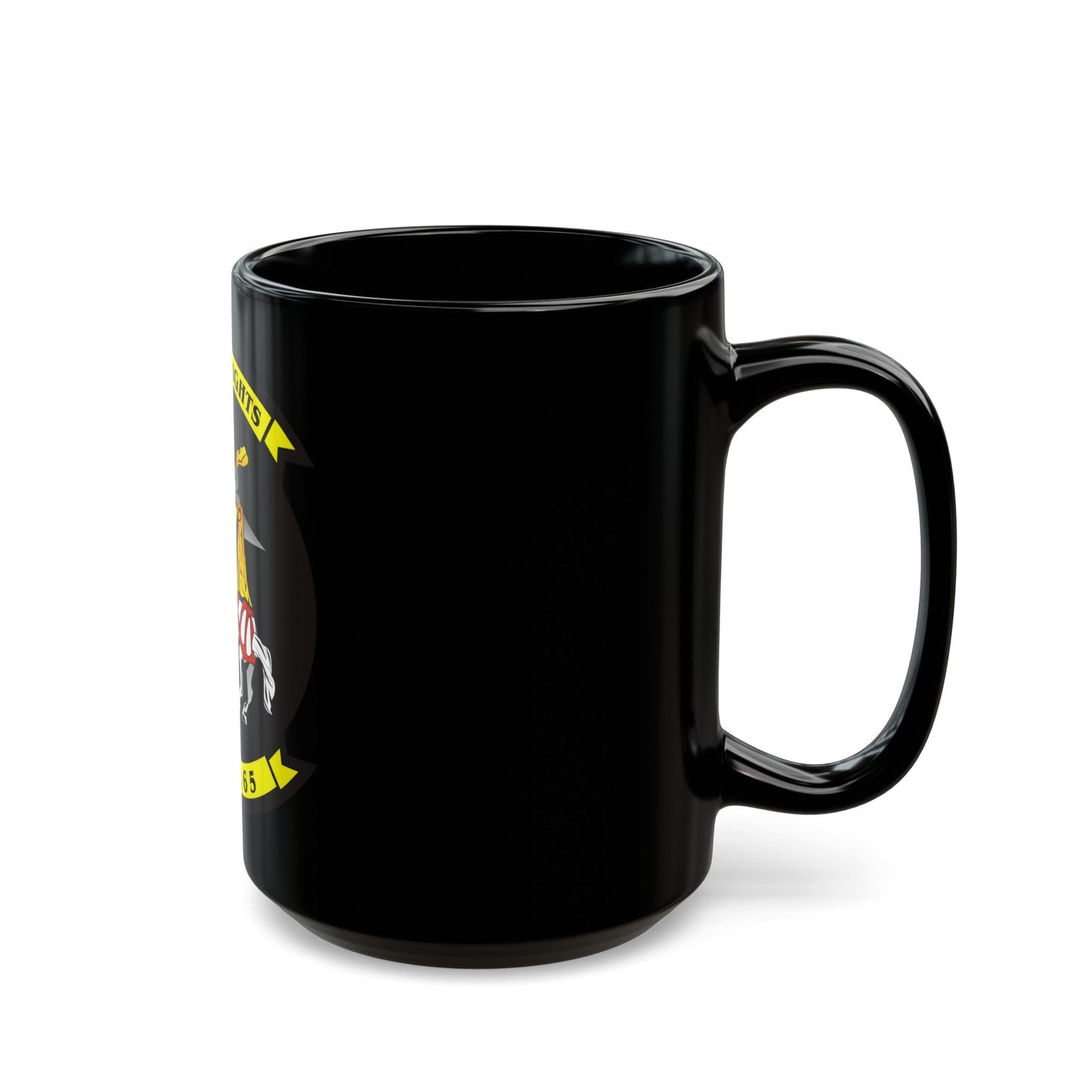 Marine Medium Tilt Rotor Squadron 165 VMM 165 (USMC) Black Coffee Mug-The Sticker Space