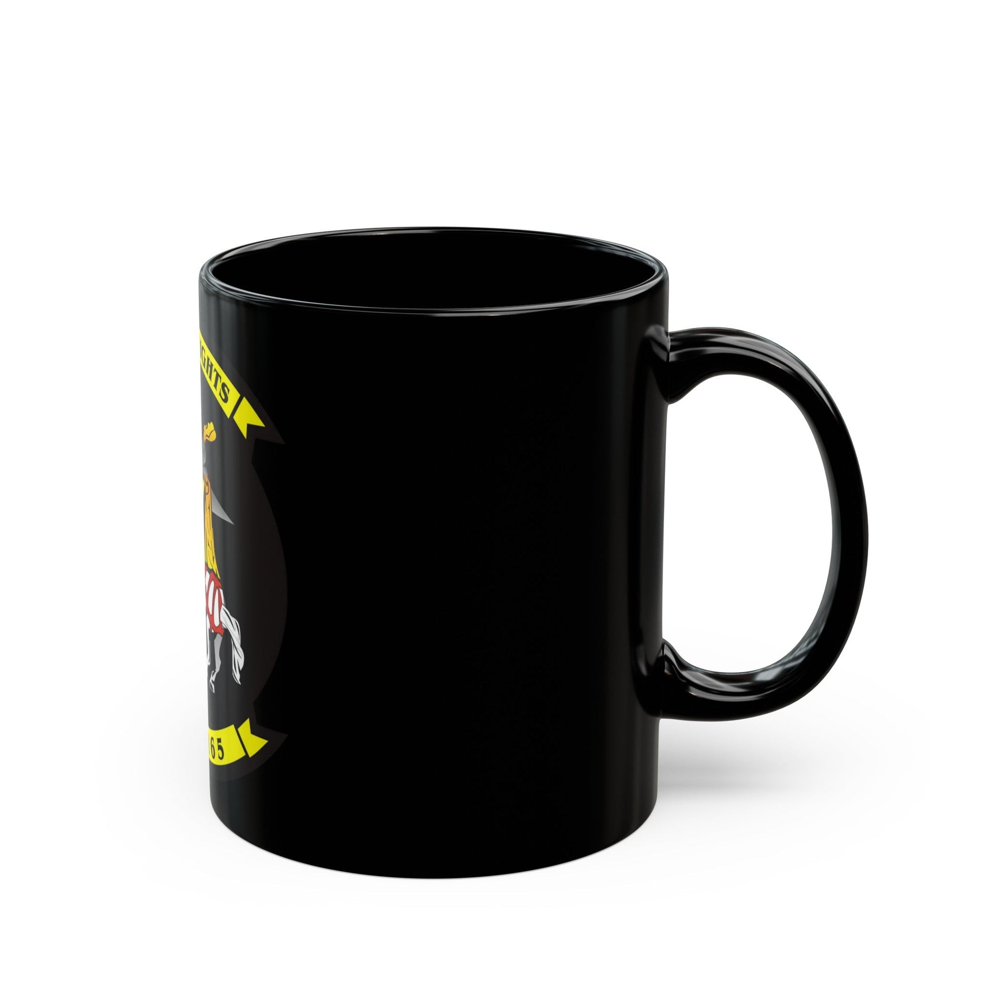 Marine Medium Tilt Rotor Squadron 165 VMM 165 (USMC) Black Coffee Mug-The Sticker Space