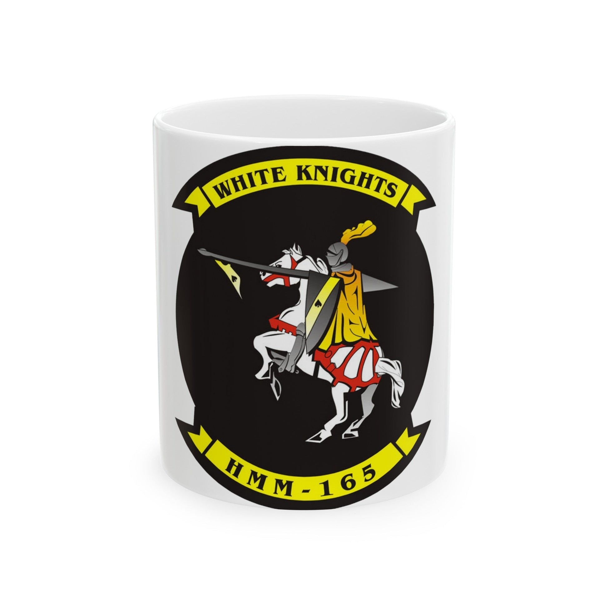 Marine Medium Tilt Rotor Squadron 165 VMM 165 (USMC) White Coffee Mug-11oz-The Sticker Space