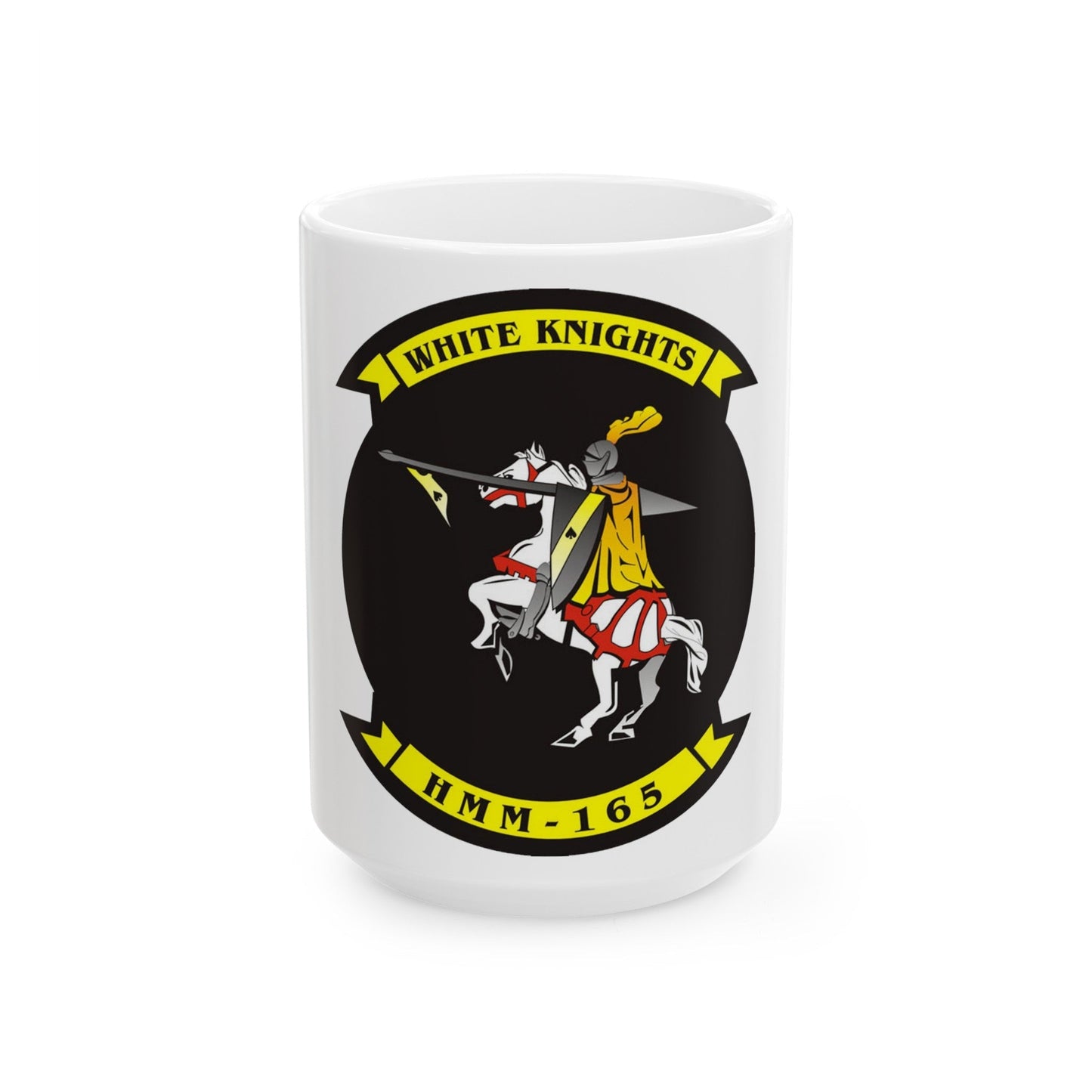 Marine Medium Tilt Rotor Squadron 165 VMM 165 (USMC) White Coffee Mug-15oz-The Sticker Space