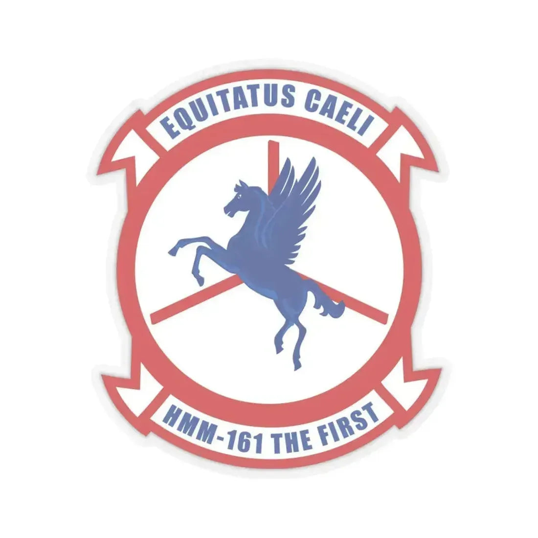 Marine Medium Tiltrotor Squadron 161 VMM 161 (USMC) STICKER Vinyl Kiss-Cut Decal 4 Inch Transparent - The Sticker Space