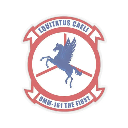 Marine Medium Tiltrotor Squadron 161 VMM 161 (USMC) STICKER Vinyl Kiss-Cut Decal 4 Inch Transparent - The Sticker Space