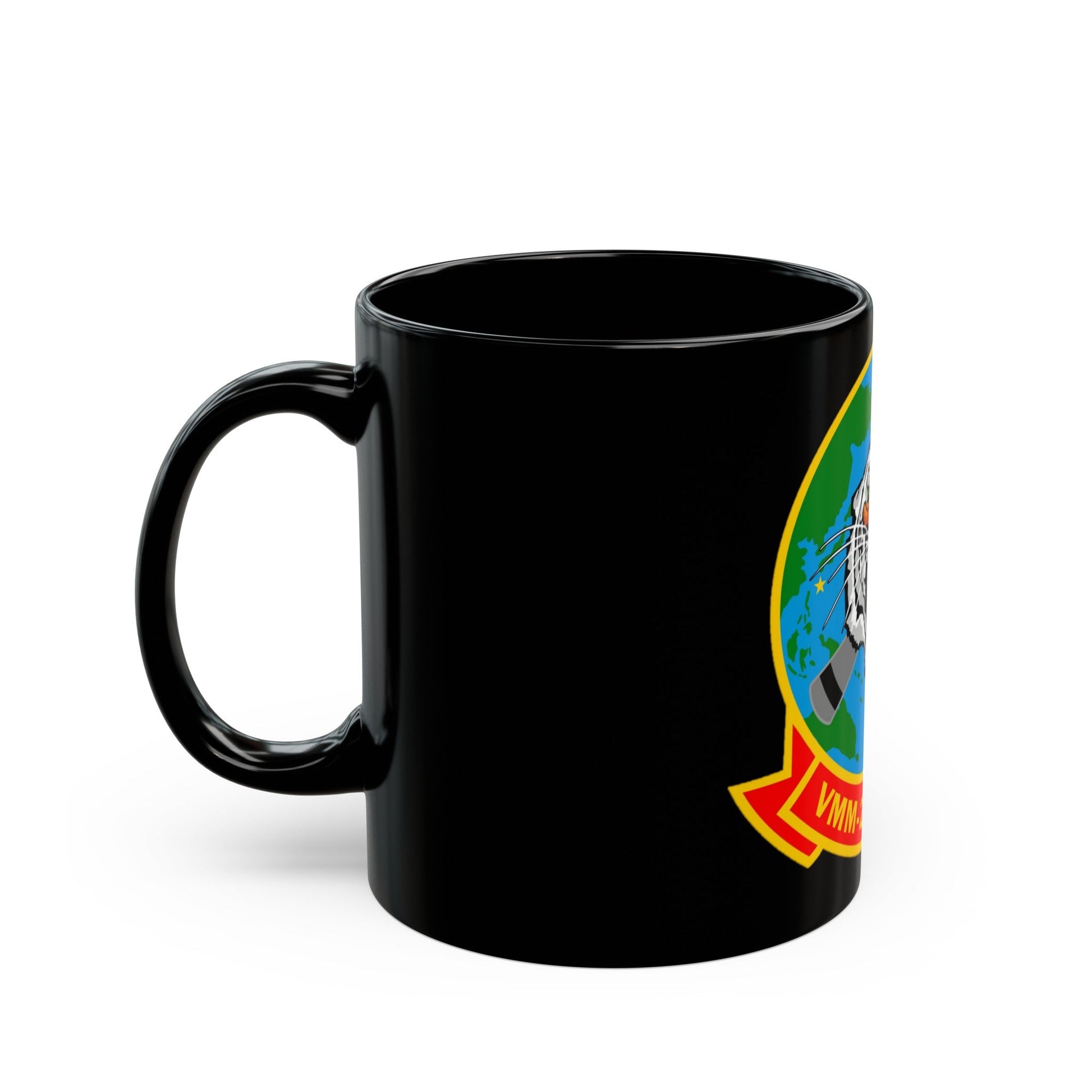 Marine Medium Tiltrotor Squadron 262 VMM 262 (USMC) Black Coffee Mug-The Sticker Space