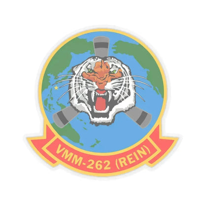 Marine Medium Tiltrotor Squadron 262 VMM 262 (USMC) STICKER Vinyl Kiss-Cut Decal 4 Inch Transparent - The Sticker Space