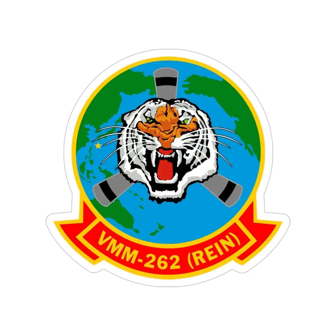 Marine Medium Tiltrotor Squadron 262 VMM 262 (USMC) Transparent STICKER Die-Cut Vinyl Decal - The Sticker Space