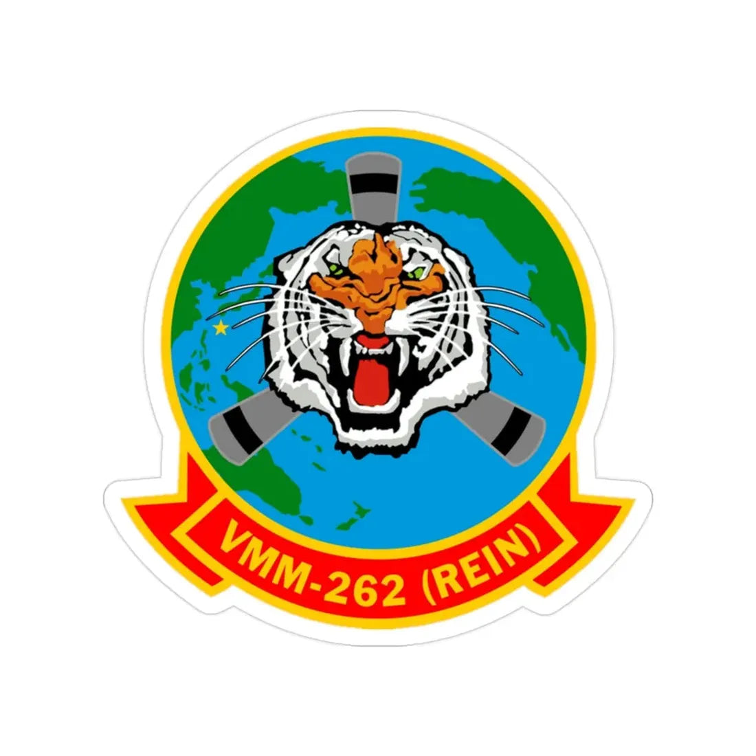 Marine Medium Tiltrotor Squadron 262 VMM 262 (USMC) Transparent STICKER Die-Cut Vinyl Decal - The Sticker Space