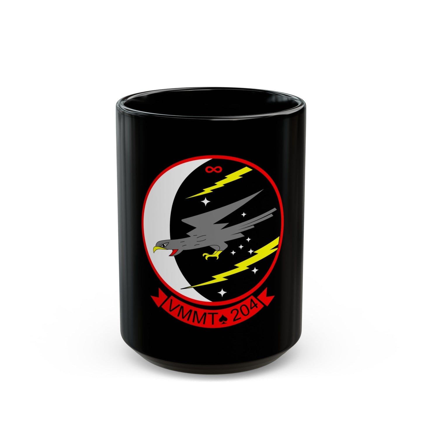 Marine Medium Tiltrotor Training Squadron 204 VMMT 204 (USMC) Black Coffee Mug-15oz-The Sticker Space