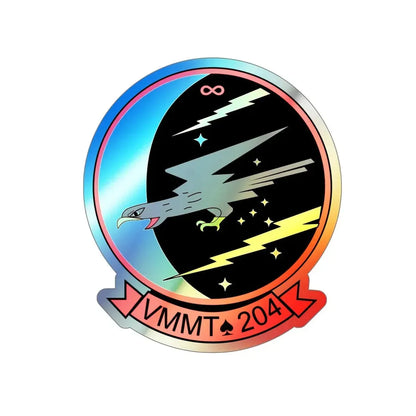 Marine Medium Tiltrotor Training Squadron 204 VMMT 204 (USMC) Holographic STICKER Die-Cut Vinyl Decal - The Sticker Space