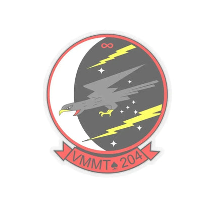 Marine Medium Tiltrotor Training Squadron 204 VMMT 204 (USMC) STICKER Vinyl Kiss-Cut Decal 3 Inch Transparent - The Sticker Space