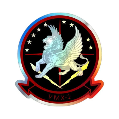 Marine Operational Test and Evaluation Squadron One VMX 1 (USMC) Holographic STICKER Die-Cut Vinyl Decal 2 Inch Holographic - The Sticker Space