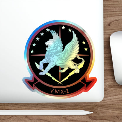 Marine Operational Test and Evaluation Squadron One VMX 1 (USMC) Holographic STICKER Die-Cut Vinyl Decal-The Sticker Space