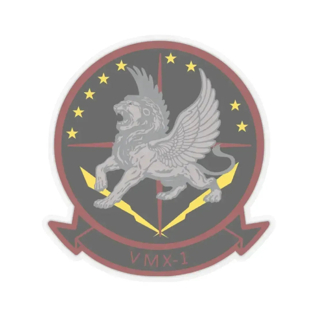Marine Operational Test and Evaluation Squadron One VMX 1 (USMC) STICKER Vinyl Kiss-Cut Decal 2 Inch Transparent - The Sticker Space