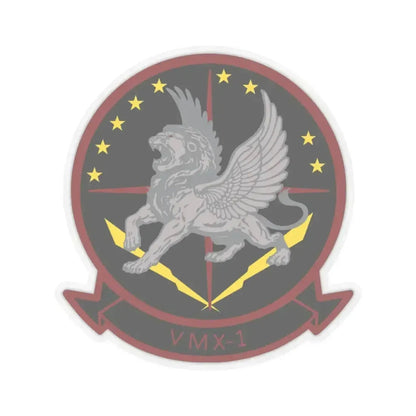 Marine Operational Test and Evaluation Squadron One VMX 1 (USMC) STICKER Vinyl Kiss-Cut Decal 3 Inch Transparent - The Sticker Space
