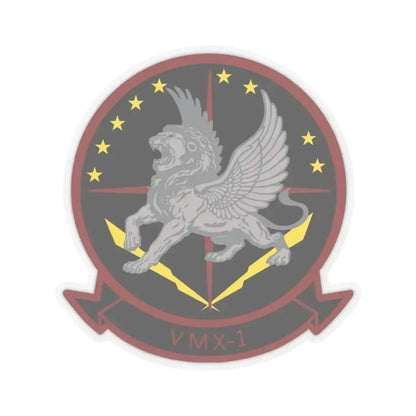 Marine Operational Test and Evaluation Squadron One VMX 1 (USMC) STICKER Vinyl Kiss-Cut Decal 4 Inch Transparent - The Sticker Space