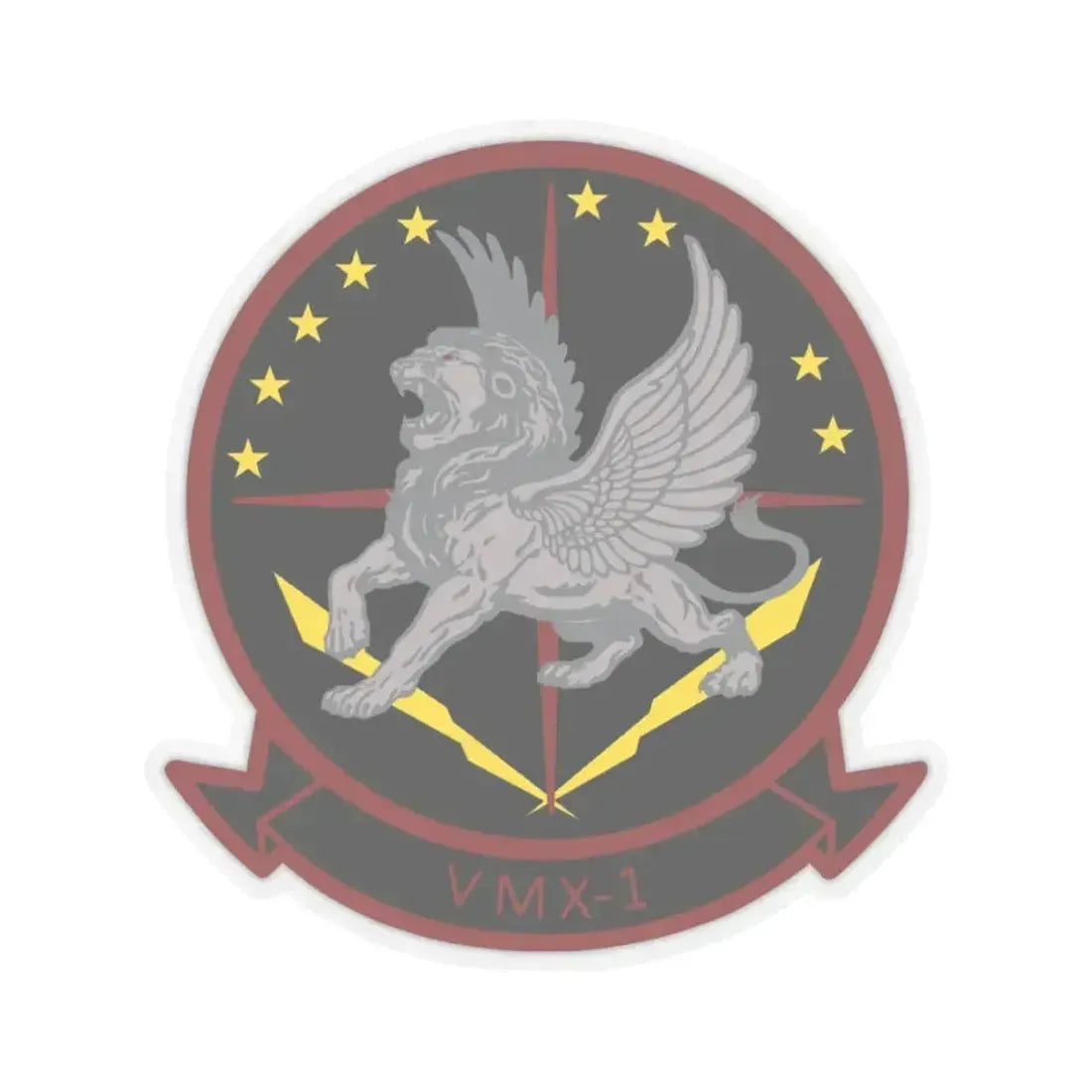 Marine Operational Test and Evaluation Squadron One VMX 1 (USMC) STICKER Vinyl Kiss-Cut Decal 6 Inch Transparent - The Sticker Space