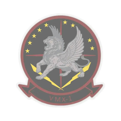 Marine Operational Test and Evaluation Squadron One VMX 1 (USMC) STICKER Vinyl Kiss-Cut Decal 6 Inch Transparent - The Sticker Space