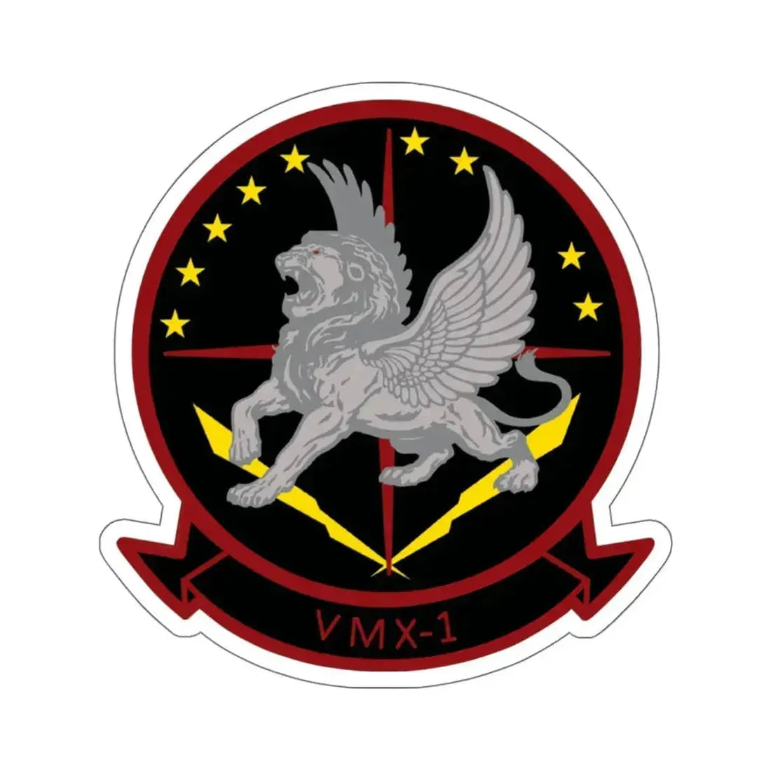 Marine Operational Test and Evaluation Squadron One VMX 1 (USMC) STICKER Vinyl Kiss-Cut Decal 6 Inch White - The Sticker Space