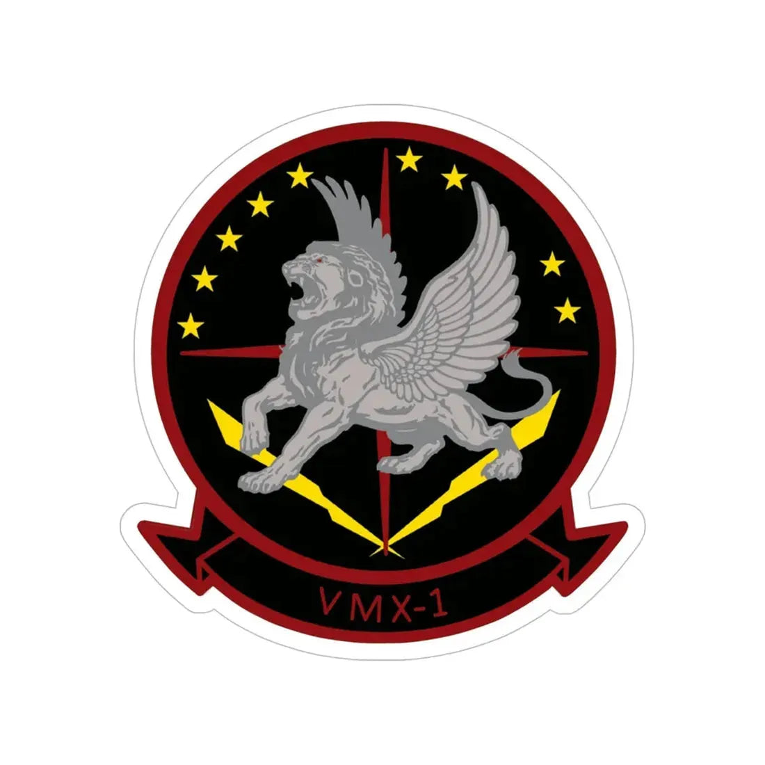 Marine Operational Test and Evaluation Squadron One VMX 1 (USMC) Transparent STICKER Die-Cut Vinyl Decal - The Sticker Space