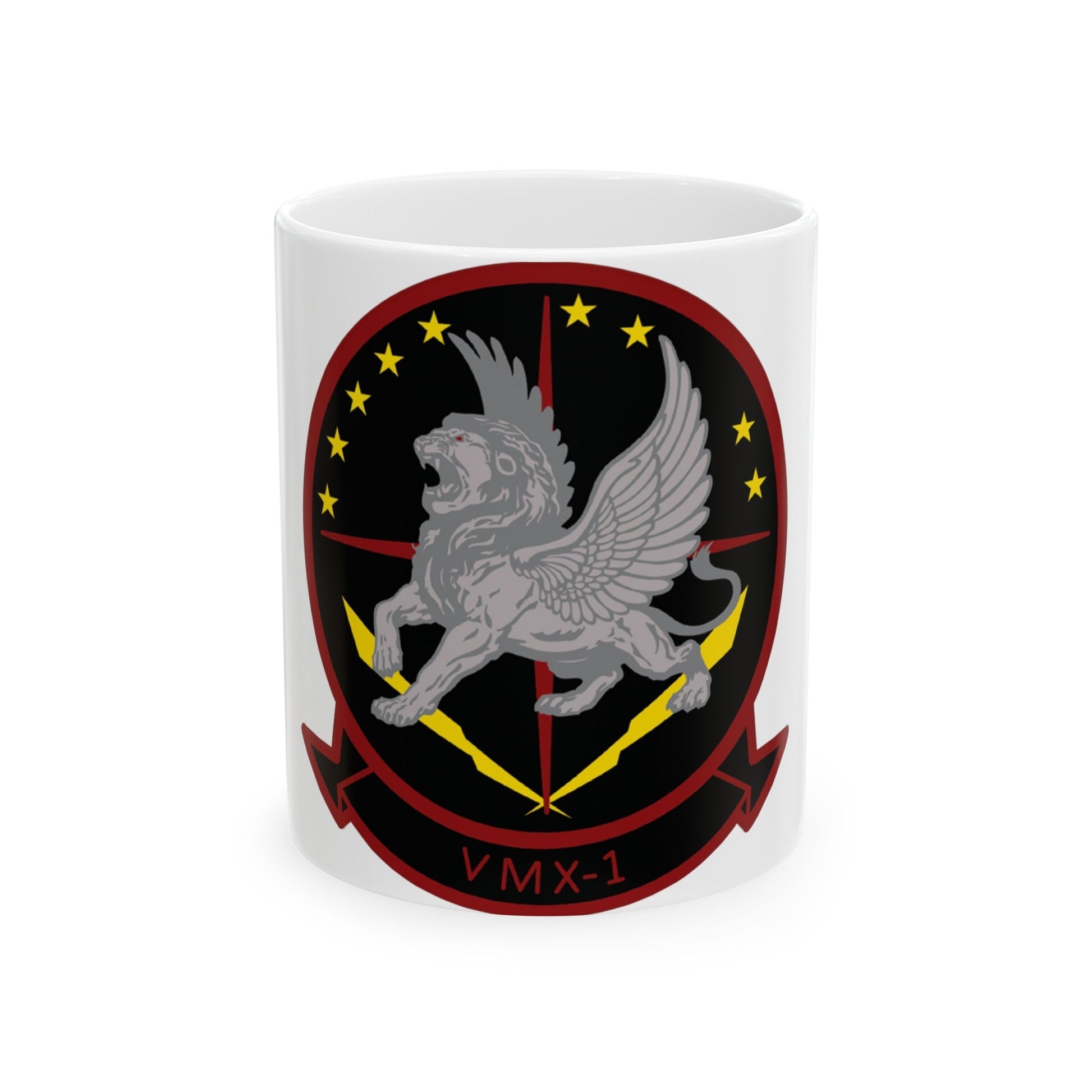 Marine Operational Test and Evaluation Squadron One VMX 1 (USMC) White Coffee Mug-11oz-The Sticker Space