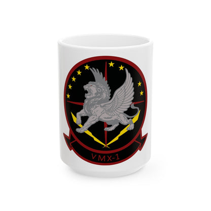 Marine Operational Test and Evaluation Squadron One VMX 1 (USMC) White Coffee Mug-15oz-The Sticker Space