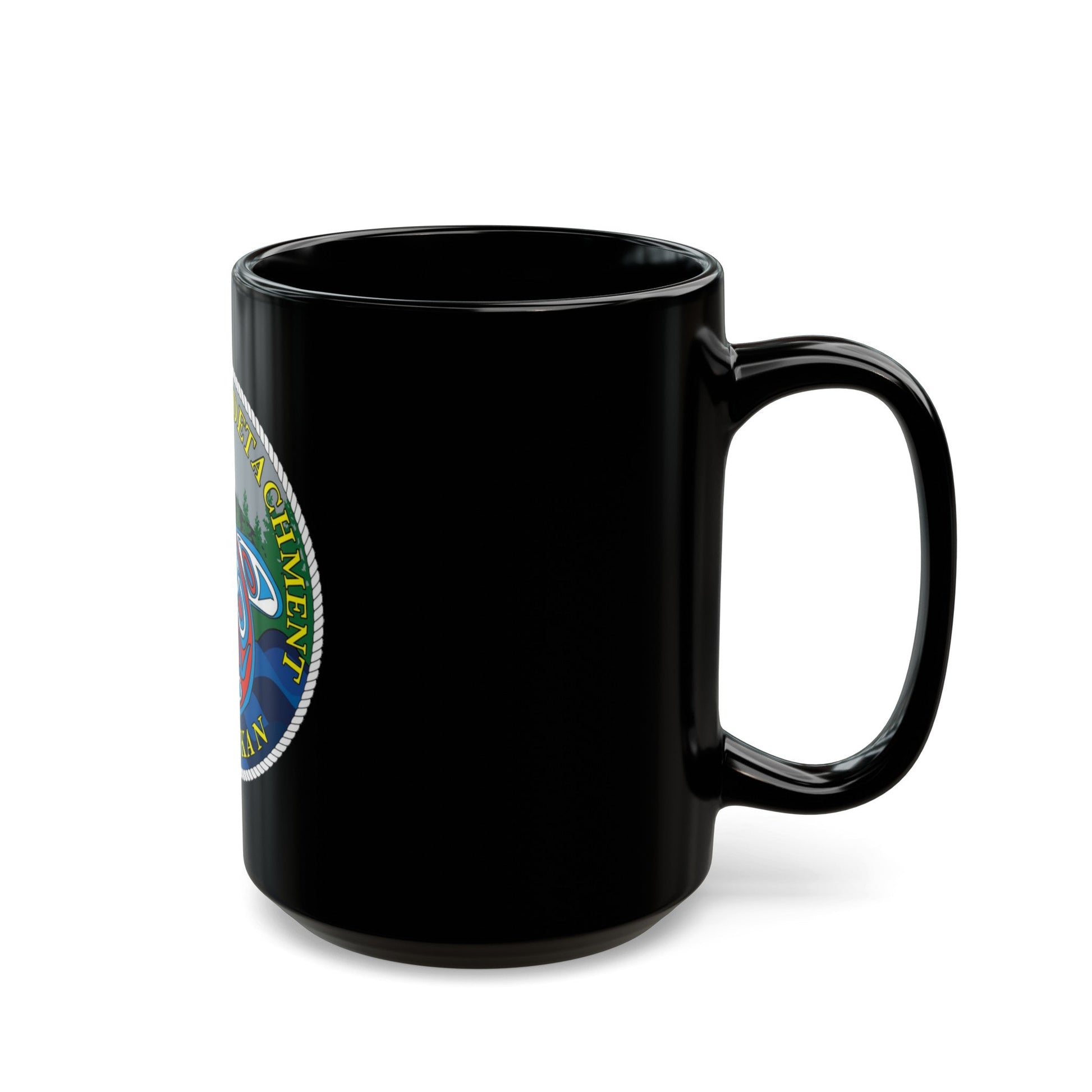 Marine Safety Detachment Ketchikan (U.S. Coast Guard) Black Coffee Mug-The Sticker Space