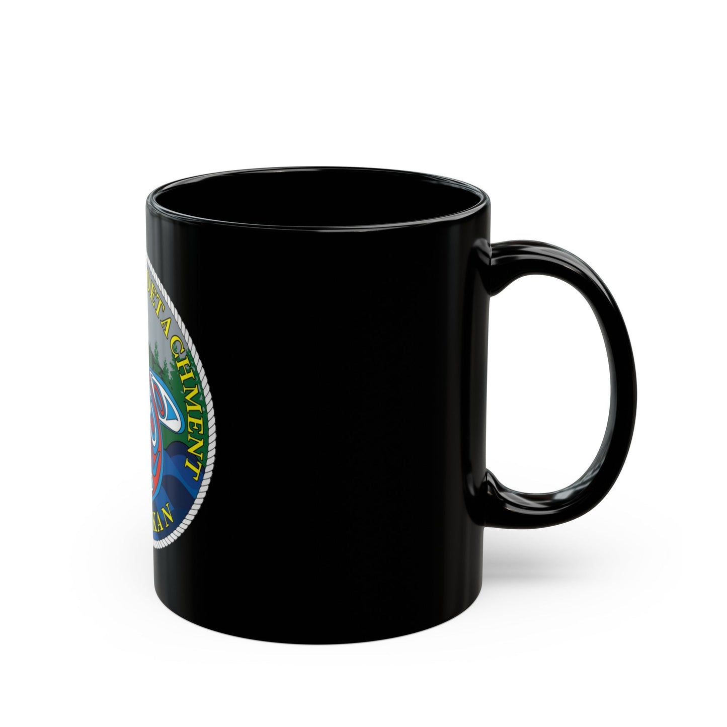 Marine Safety Detachment Ketchikan (U.S. Coast Guard) Black Coffee Mug-The Sticker Space