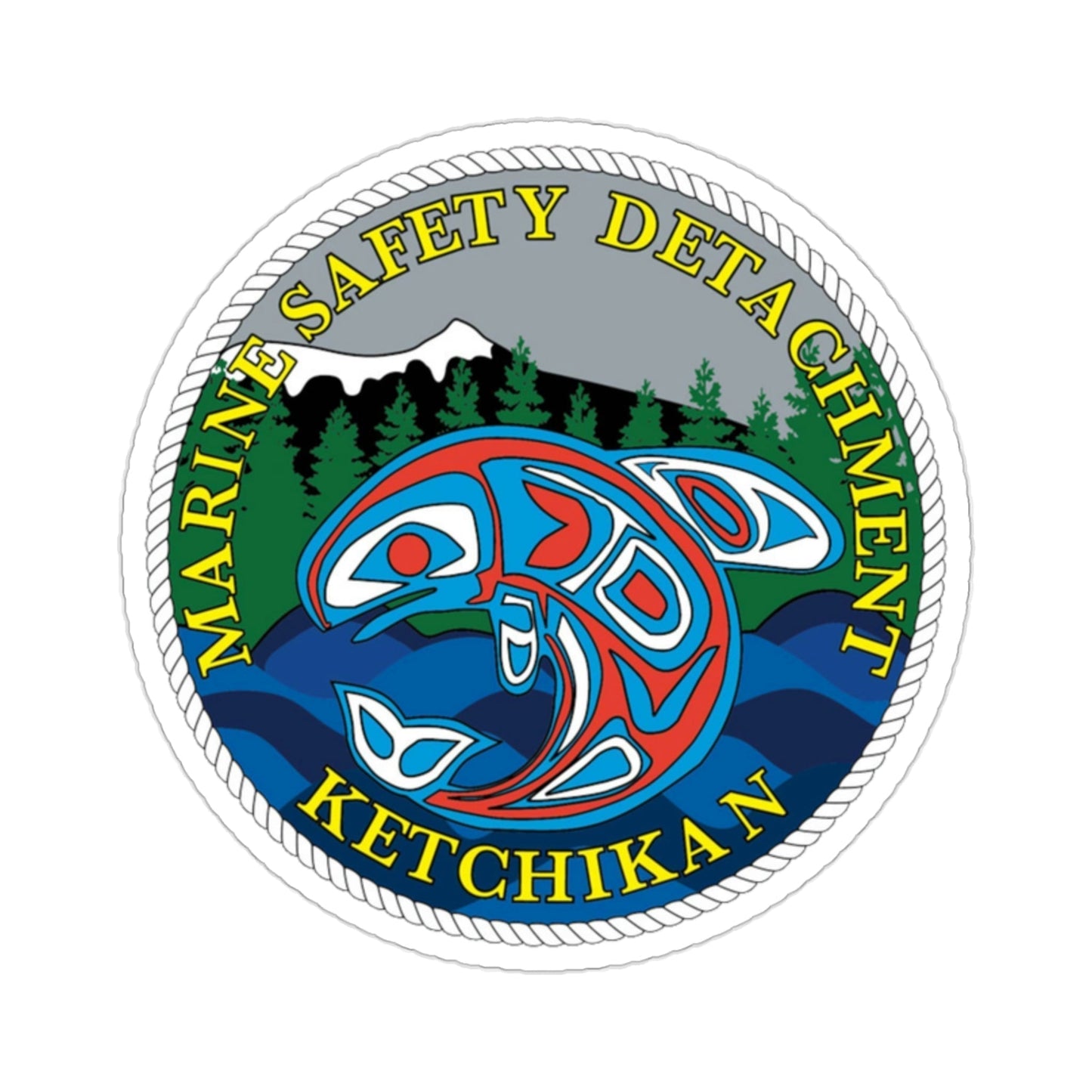 Marine Safety Detachment Ketchikan (U.S. Coast Guard) STICKER Vinyl Die-Cut Decal-2 Inch-The Sticker Space