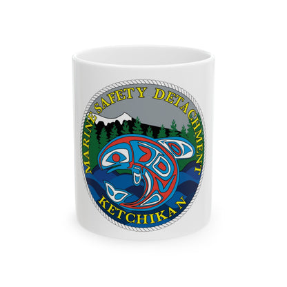 Marine Safety Detachment Ketchikan (U.S. Coast Guard) White Coffee Mug-11oz-The Sticker Space