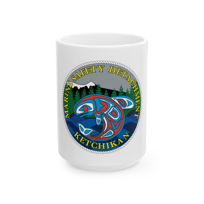 Marine Safety Detachment Ketchikan (U.S. Coast Guard) White Coffee Mug-15oz-The Sticker Space