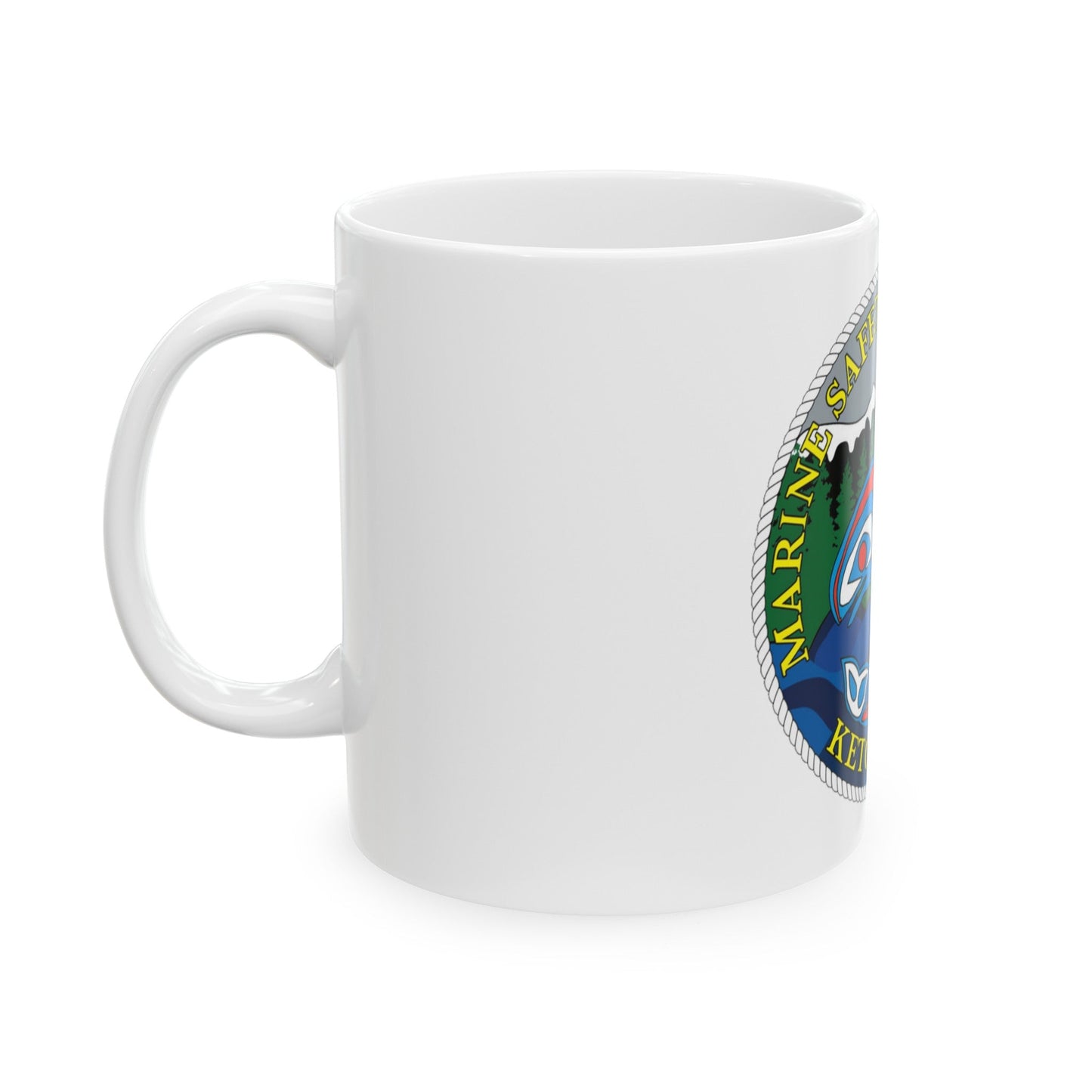 Marine Safety Detachment Ketchikan (U.S. Coast Guard) White Coffee Mug-The Sticker Space