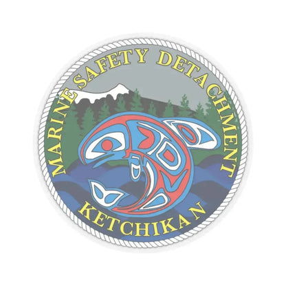 Marine Safety Detachment Ketchikan (U.S. Coast Guard) STICKER Vinyl Kiss-Cut Decal 2 Inch Transparent - The Sticker Space
