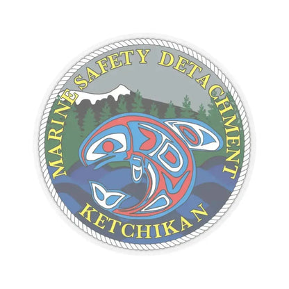 Marine Safety Detachment Ketchikan (U.S. Coast Guard) STICKER Vinyl Kiss-Cut Decal 6 Inch Transparent - The Sticker Space