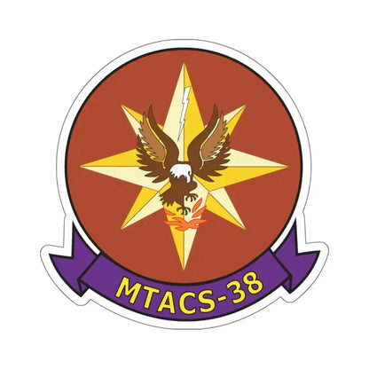 Marine Tactical Air Command Squadron 38 (USMC) STICKER Vinyl Kiss-Cut Decal 6 Inch White - The Sticker Space
