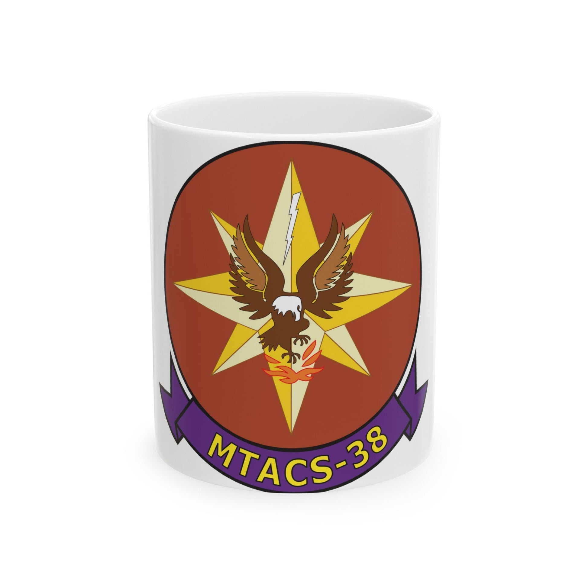 Marine Tactical Air Command Squadron 38 (USMC) White Coffee Mug-11oz-The Sticker Space