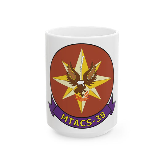 Marine Tactical Air Command Squadron 38 (USMC) White Coffee Mug-15oz-The Sticker Space