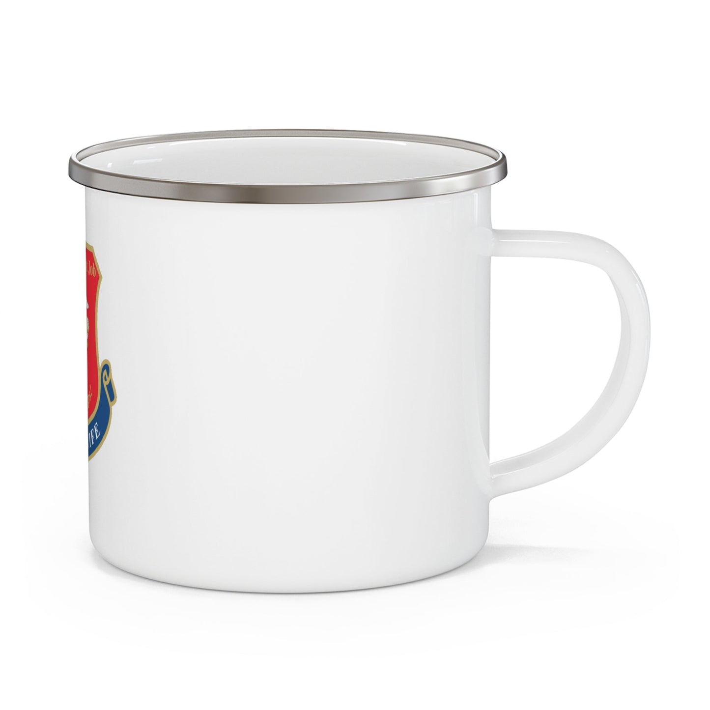 Marine Wife (USMC) Enamel Mug-12oz-The Sticker Space