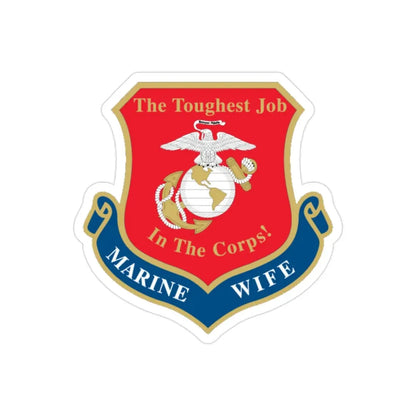 Marine Wife (USMC) Transparent STICKER Die-Cut Vinyl Decal - The Sticker Space