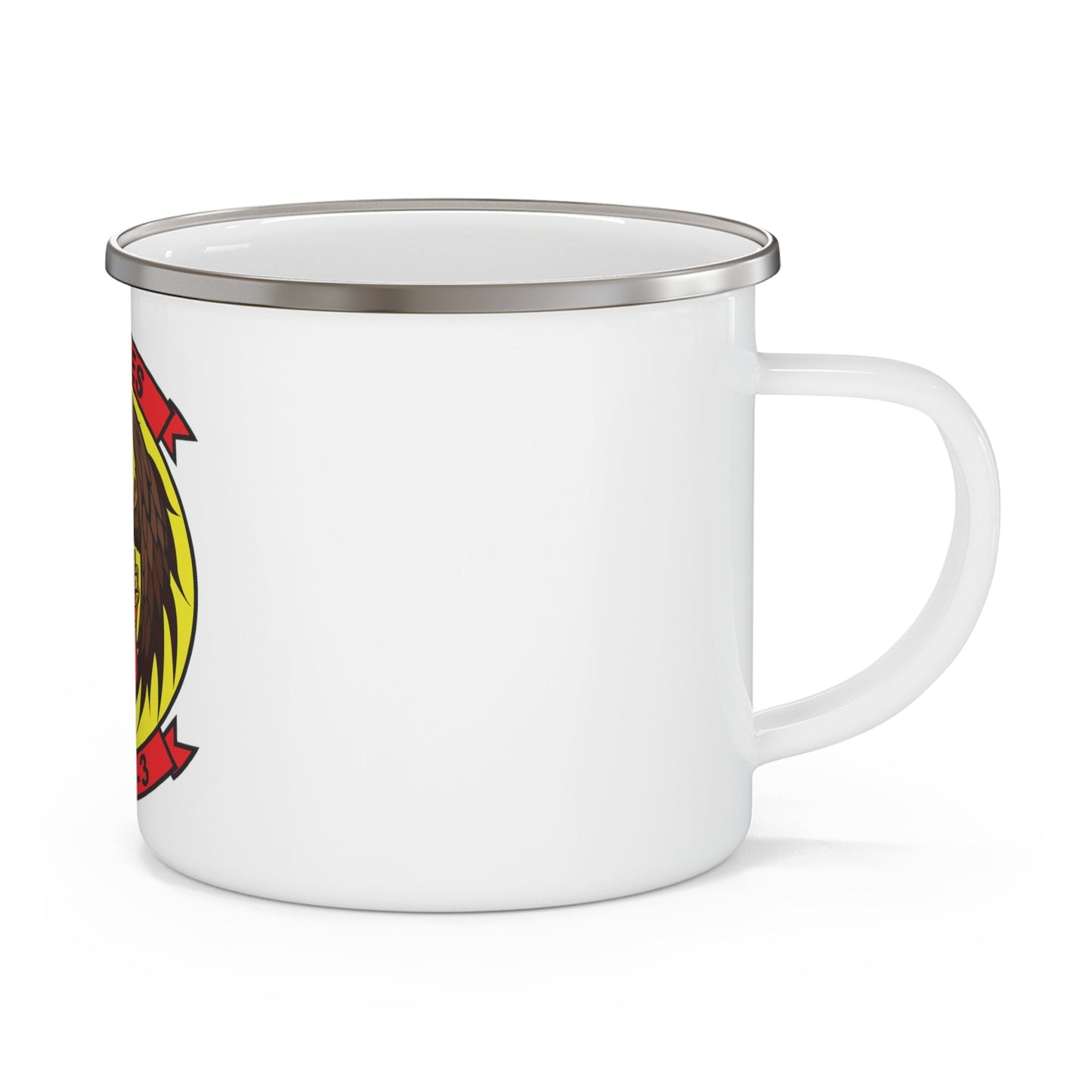 Marine Wing Headquarters Squadron 3 (USMC) Enamel Mug-12oz-The Sticker Space