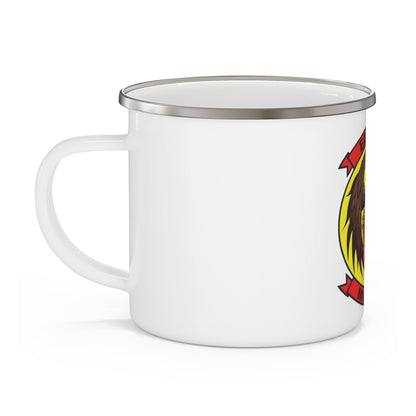 Marine Wing Headquarters Squadron 3 (USMC) Enamel Mug-12oz-The Sticker Space