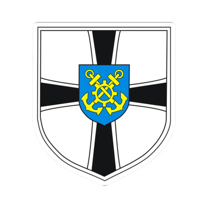 Marineamt-Wappen (Germany) (Coat of Arms) STICKER Vinyl Kiss-Cut Decal 2 Inch White - The Sticker Space