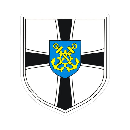 Marineamt-Wappen (Germany) (Coat of Arms) STICKER Vinyl Kiss-Cut Decal 4 Inch White - The Sticker Space