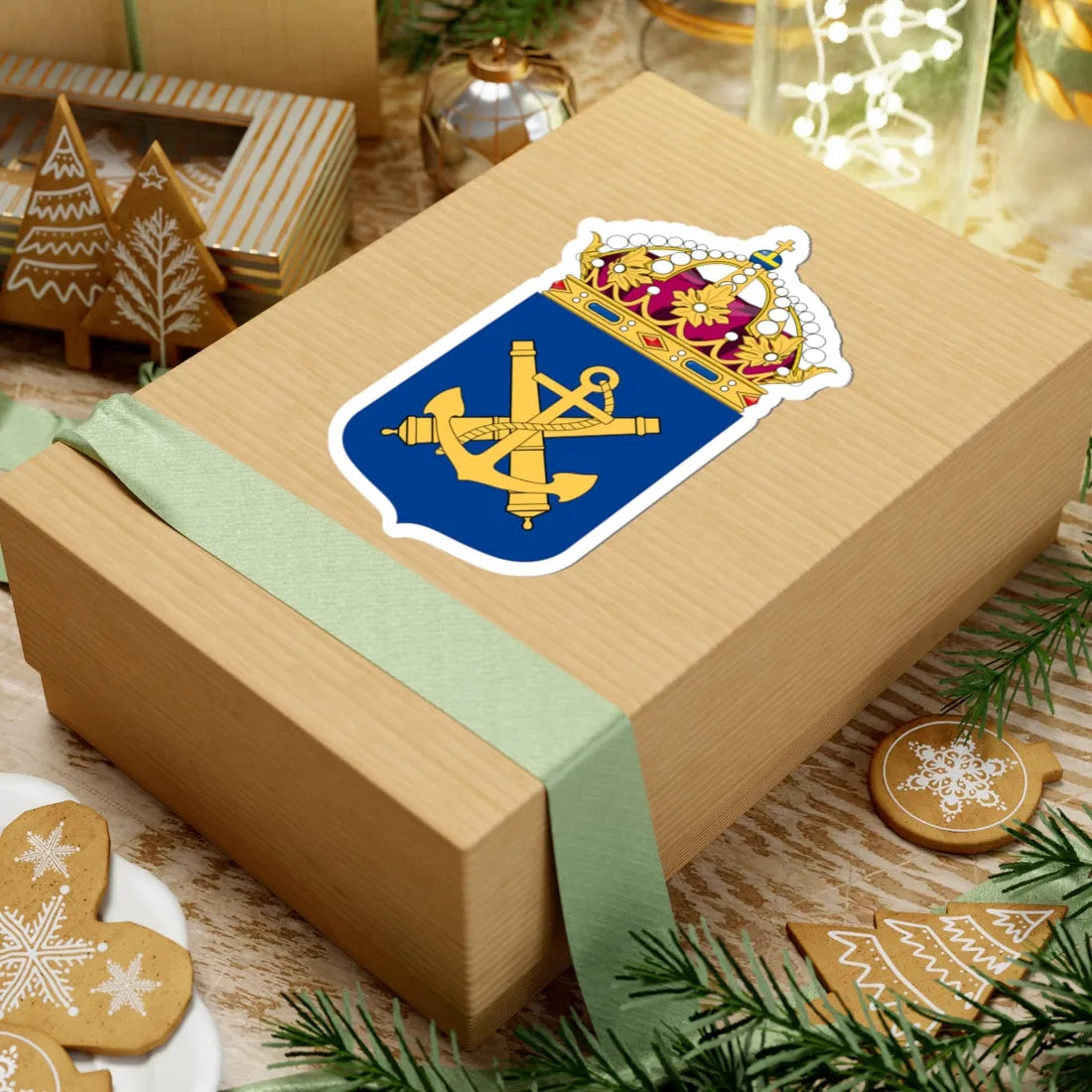 Marinen vapen bra (Sweden) (Coat of Arms) STICKER Vinyl Kiss-Cut Decal - The Sticker Space