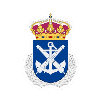 Marinens officershögskola vapen (Sweden) (Coat of Arms) STICKER Vinyl Kiss-Cut Decal 2 Inch White - The Sticker Space